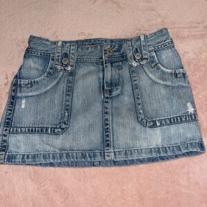 American Eagle Outfitters Blue Jean Mini Skirt